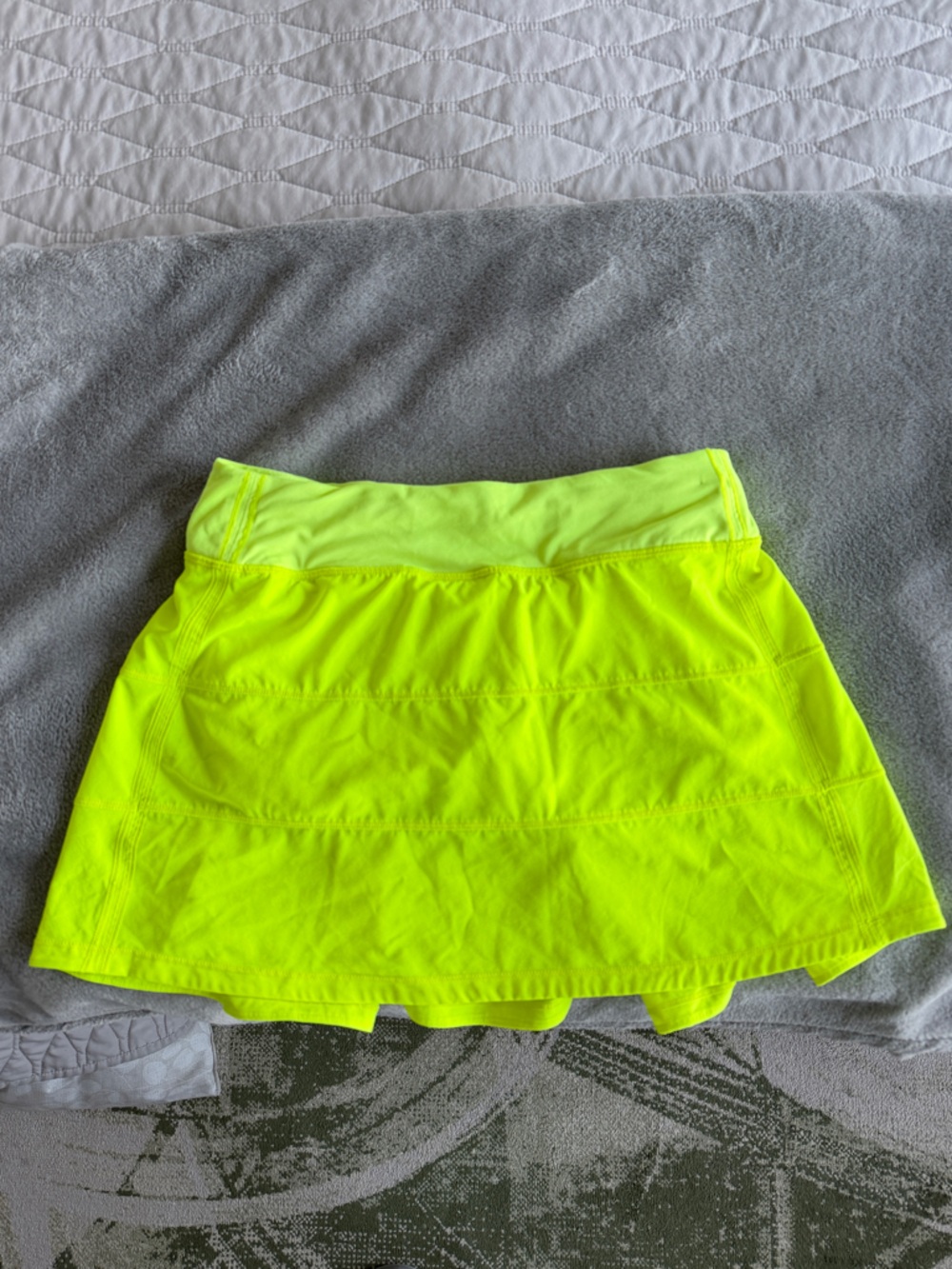 Neon Yellow Athletic Skort
